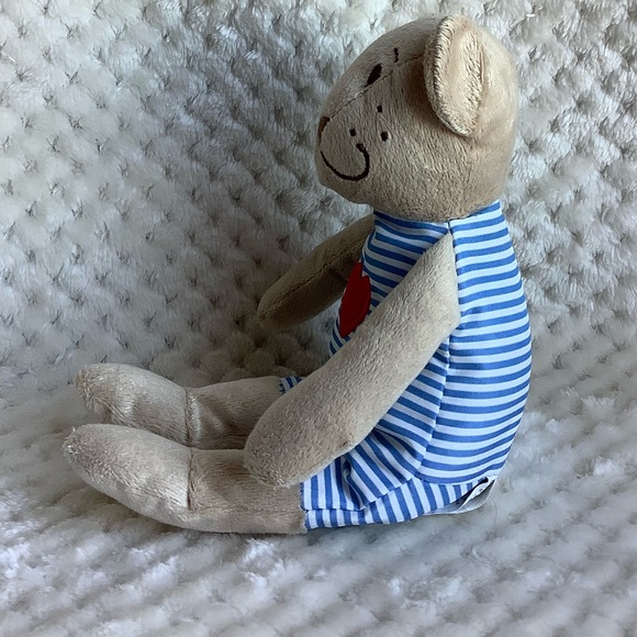 IKEA Fabler Bjorn Bear Striped Outfit Red Heart - Picture 4 of 11